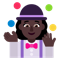 Woman Juggling- Dark Skin Tone emoji on Microsoft
